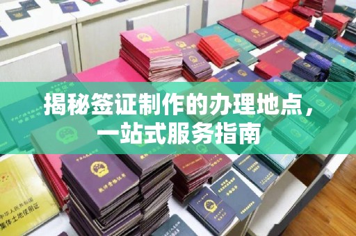 靖宇揭秘签证制作的办理地点，一站式服务指南